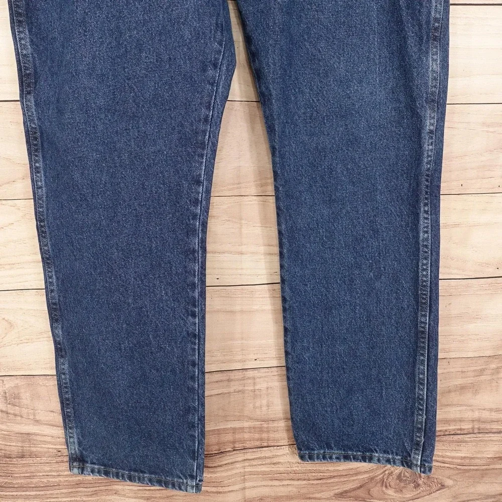 Wrangler Jeans Mens 40x32 (39x31) Blue Relaxed Straight Wrangler Denim 96501MR